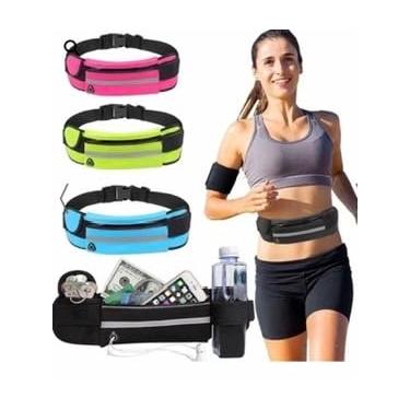 Imagem de Pochete Esportes Porta Celular Academia Corrida Cinta Fiitness Cores Unissex (Preto)