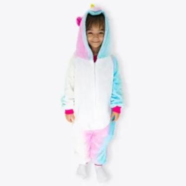 Imagem de Macacão Kigurumi Infantil Unicórnio Tamanho 7-8 anos - zona criativa