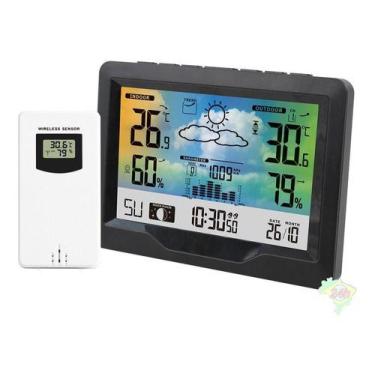 Imagem de Estação Meteorológica Fanju Fj3383f Alarme Sensor S/ Fio Cor - Pool