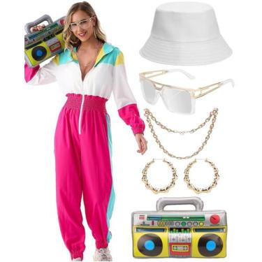 Imagem de Conjunto de agasalhos femininos VillBecoser, macacão com capuz, anos 8