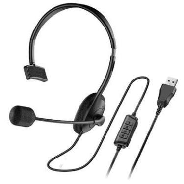 Imagem de Fone De Ouviido Mono Com Mic Genius Hs-100u Usb