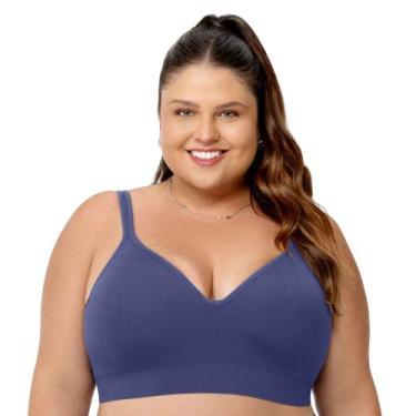 Imagem de Sutiã Comfort Plus Duplo Alças Largas Reguláveis com Bojo Sem Costura 