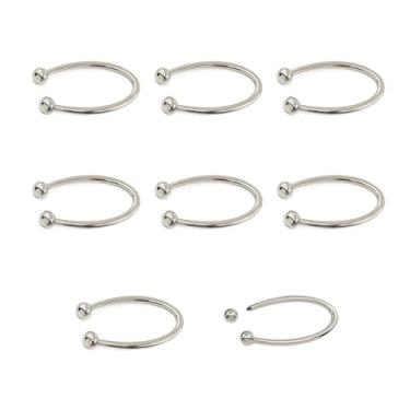 Imagem de 8 peças de clipes de biquíni de liga, fechos de metal em forma de U, fecho de gancho de sutiã, fecho frontal de roupa de banho, peça de reposição para lingerie de costura, sutiã de costura, acessório