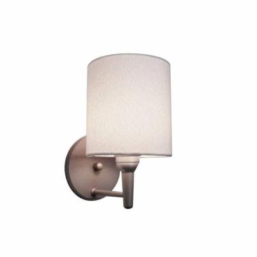 Imagem de Arandela Cilíndrica Vivare Md-2009 Base Cinza Cúpula Em Tecido - Bivolt Cinza-branco 127/220v