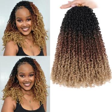 Imagem de Crochet Hair COOKOO Pretwisted Yanky Twist 14" Curly, 8 pacotes