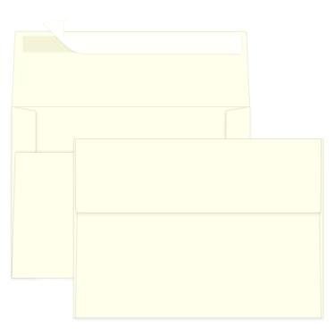 Imagem de Ouzoustate 100 pacotes de envelopes em creme, 12 x 17 cm, envelopes A7 para convite de cartão, casamento, festa de aniversário, chá de bebê