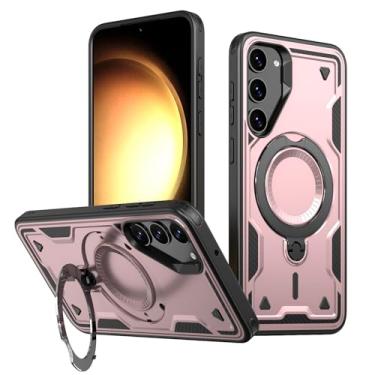Imagem de SORAKA Capa para Samsung Galaxy S23 Plus com suporte,compatível com MagSafe,Capa Samsung Galaxy S23 Plus com chapa de ferro Capa resistente que absorve choques Proteção contra quedas de nível militar