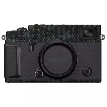 Imagem de Adesivo de capa de câmera X Pro3 para FujiFilm X-Pro3 protetor de câmera película protetora de pele decoração e resistência ao desgaste XPro3 (verde âmbar + couro preto)