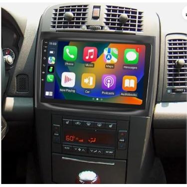 Imagem de Rádio estéreo 4+64G Android 13 para Cadillac CTS 2003-2007, Cadillac SRX 2004-2008, 25.4 cm Wireless Carplay Android Auto Radio Double Din Carplay GPS WiFi Bluetooth FM RDS AHD Câmera de backup