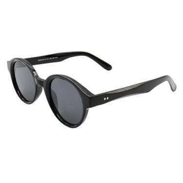 Imagem de Oculos de Sol Redondo Original Premium Classico Em Alta UV400 Unisex Feminino Masculino - Modelo Harry - Cacife Brand (Preto)