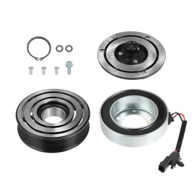 Imagem de Hihaha Embreagem de compressor AC para Infiniti JX35 2013 / Conjunto de reparo de embreagem A/C dianteiro/Plástico durável / 1 conjunto preto