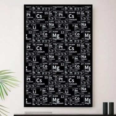 Imagem de Genérico, Quadro Tabela Periodica Arte Decorativo A3 35x45cm