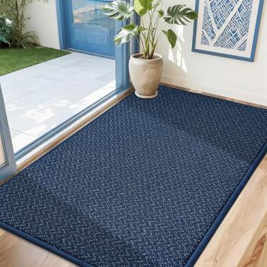 Imagem de COSY HOMEER - Tapete de porta 81 cm x 122 cm antiderrapante absorvente tapetes de entrada capachos de sujeira tapetes de entrada laváveis tapete de entrada baixa para porta traseira e tapetes de
