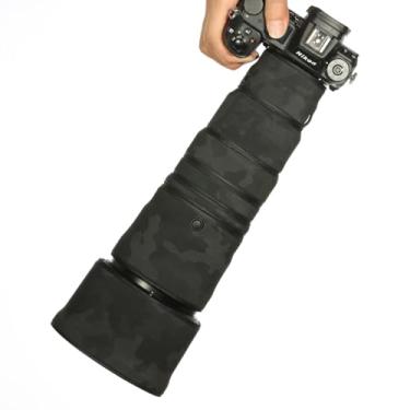 Imagem de CHASING BIRDS Revestimento impermeável de camuflagem de lente para Nikon Z 400 mm f/4.5 VR S capa protetora de lente à prova de chuva versão IV (preto sombra, com 1,4X TC)