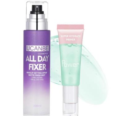 Imagem de Conjunto de maquiagem UCANBE Matte Setting Spray & Primer Gel 224mL