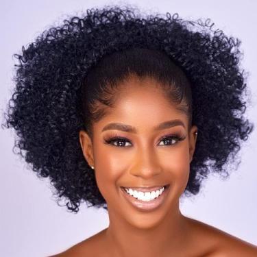 Imagem de Extensão de rabo de cavalo CECINILL Afro Puff Kinky Curly Synthetic
