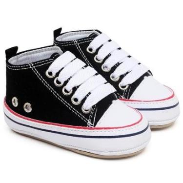 Imagem de Sapato Tênis Bebe Baby Conforto Primeiros Passos Preto-Masculino