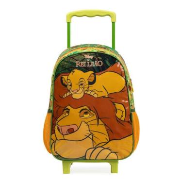 Imagem de Mochila de Rodinha Infantil Masculina Rei Leão  Verde - Bagaggio, U