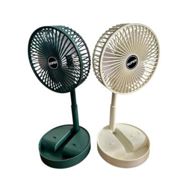 Imagem de Ventilador Portátil Retrátil 180° Silencioso de Mesa com 3 Velocidades – Uso Exclusivo na Tomada USB(Cor Aleatória)