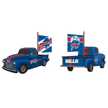 Imagem de Estátua de caminhão de rally NFL Buffalo Bills, decoração de jardim ou ventilador interno, estatueta colecionável de fã de esportes