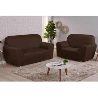 Imagem de Capa Protetora para Sofá Lisa Coladinha 2 e 3 Lugares - aretha enxovai