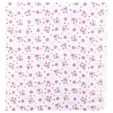 Imagem de Kit 6 Fraldas De Pano Dupla Dohler 70cm 100%Algodão Gatinha Baby 01