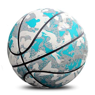 Imagem de Sporting Goods Bola de basquete adulto e adolescente, basquete profissional ao ar livre tamanho oficial 7 e tamanho 5, feito para uso interno e externo, bola de piscina, inclui bomba (cinza colorido