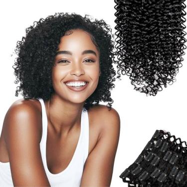 Imagem de Extensões de cabelo Clip In SIYUSI Curly Brazilian 3C 4A 120g