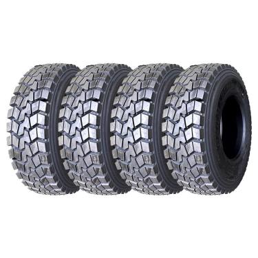 Imagem de Pneu Longmarch D353 295/80R22.5 Aro 22.5 152/149L Misto Borrachudo Kit4