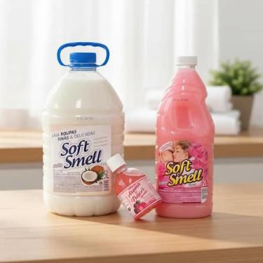 Imagem de Kit Lava Roupa 5l Tradicional Amaciante 2l Floral - fuzetto