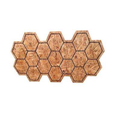 Imagem de Painel para Monitor/TV em OSB até 32 Polegadas - Design Sustentável - 