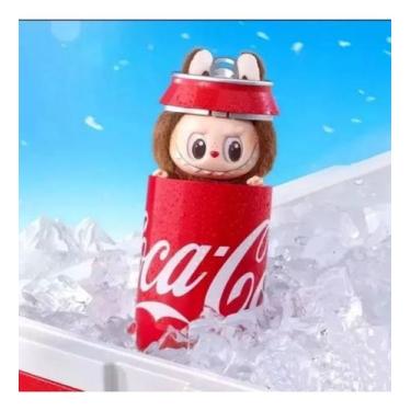 Imagem de Boneco Labubu Coca Cola Lata Surpresa Edição Colecionável Limitada - t
