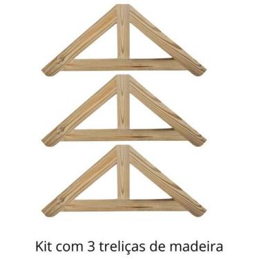 Imagem de KIT 3 peças de Treliça para cobertura ou pequenos telhados de madeira 