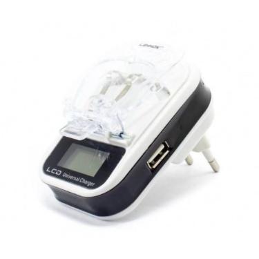 Imagem de Carregador Universal Lehmox Dig Saída Usb Visor Lcd  Ley-60