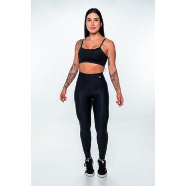 Imagem de Top Manu Preto Básico Academia - Chiclé moda fitness, GG