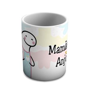 Imagem de Caneca dia das maes mamae de anjo flork 002 - Pomps Geek