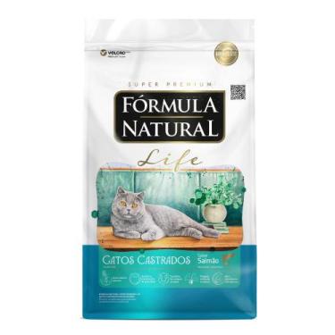 Imagem de Ração Fórmula Natural Super Premium Life Para Gatos Castrados Sabor Sa