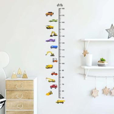 Imagem de Decalques de parede, adesivo de régua de altura de ajuste de altura Ms320 Decalques de parede adesivos de parede para quarto