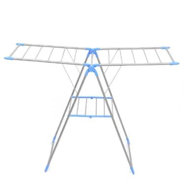 Imagem de Varal de Chão 2 Andares Dobrável Articulado Portátil
