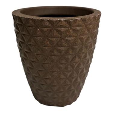 Imagem de Planta Artificial Costela de Adão com Vaso de Polietileno e Casca de Pinus – Folhagem Realista para Decoração de Sala(SOMENTE VASO MARROM)