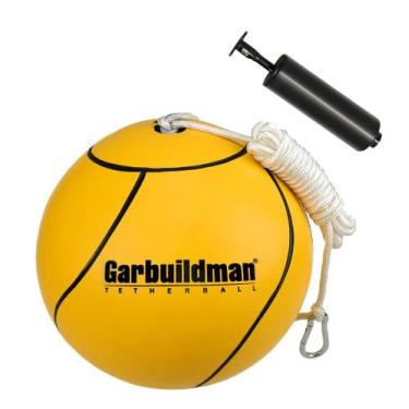 Imagem de Conjunto Tetherball Garbuildman Bola de borracha de 20 cm com bomba de