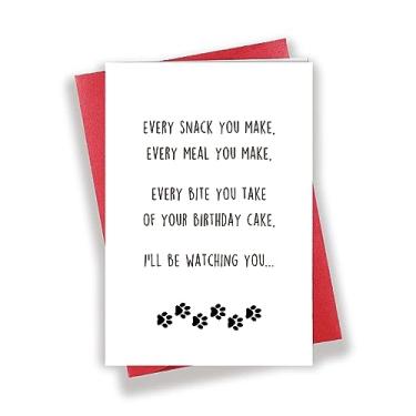 Imagem de Cartão de aniversário engraçado com tema de animal de estimação, cartão de aniversário do cachorro, adorável cartão de feliz aniversário para dono de cachorro mãe pai BF GF