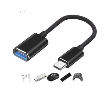 Imagem de Cabo adaptador OTG, USB C para USB A fêmea para macho tipo-C 3.0, compatível com Samsung para iPhone 17/16 Pro Max Plus, para iPad Pro Air