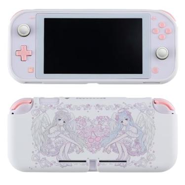 Imagem de Case for Nintendo Switch Lite Protective Accessories Soft Silicone Cover Shell Compatible ONLY for Switch Lite Pink Sakura Angel Anti-Drop Shock Proof Aesthetic Protector