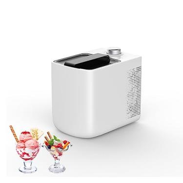 Imagem de Máquina de Raspadinha Mini máquina de sorvete doméstica pequena automática iogurte caseiro eletrônico sem pré-resfriamento Faz Sorvete Cremoso