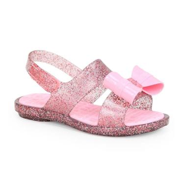 Imagem de Sandália infantil menina Grendene Kids Barbie Glam 23018 brilho