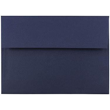 Imagem de JAM PAPER Envelopes de convite premium A7 – 13 cm x 19 cm – Azul marinho – Pacote com 50