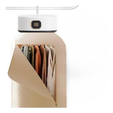 Imagem de Secadora de Roupas Portátil Mini, Secador Suspenso Elétrico para Parede com Cortina(110v)