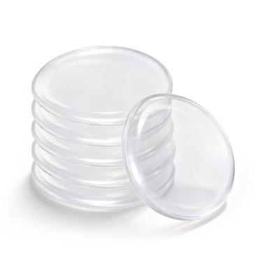Imagem de Probrico Batentes de porta de silicone transparente, protetor de parede autoadesivo redondo de 5 cm, 6 pacotes, amortecedor transparente para proteção de porta de parede/armário, almofadas de impacto