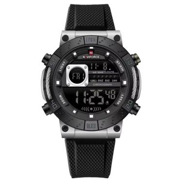 Imagem de Relógio masculino digital data exibição quartzo à prova d´agua esportivo militar